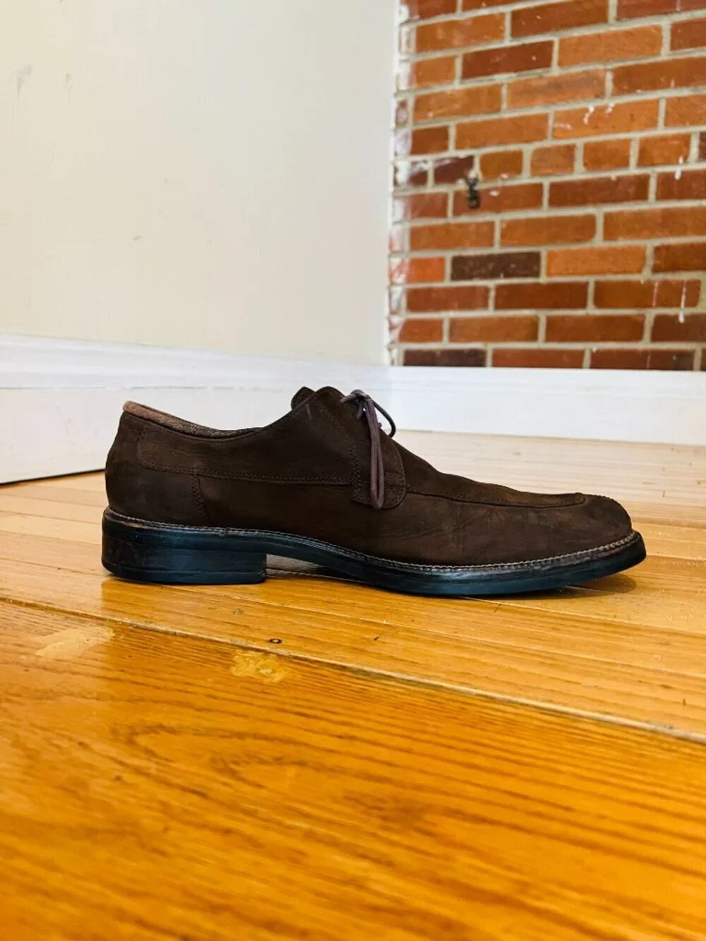 Cole Haan Lenox Hill split-toe brown leather shoes Size 10.5